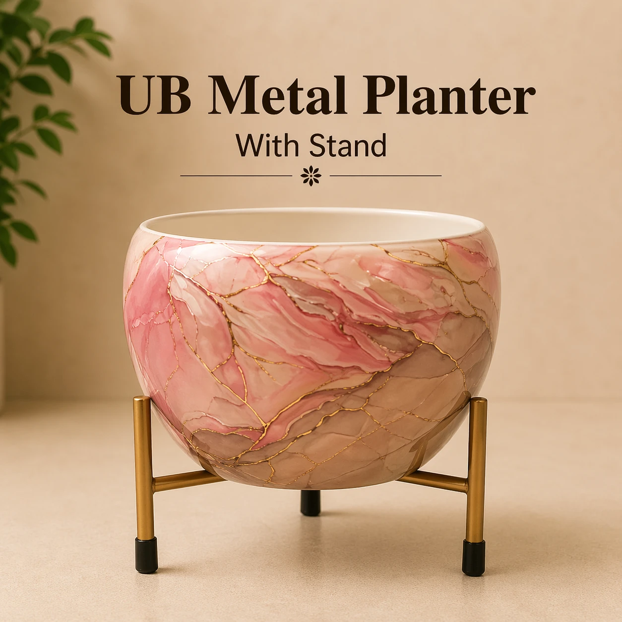 UB Metal Planter With Stand 10 cm