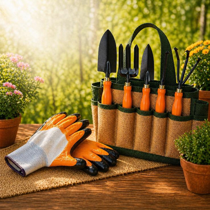 Essential Gardening Hand Tools - 6 Pieces