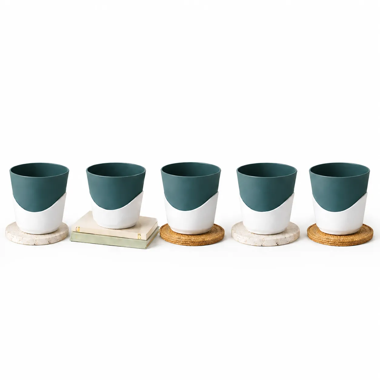UB Dual Colour Self Watering Planter - Set of 5