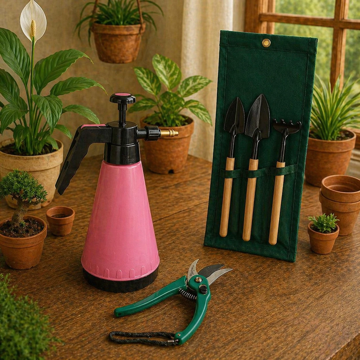 Indoor gardening tools- 5 pieces